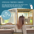thumbnail image 6 of Haverchair Catio Cat Window Perch Outdoor, 360° Catio Cat Enclosure Window for Indoor Cat with Waterproof Roof, Cat Window Box with Metal Mesh Cat Door for Sunbathing, Napping, Overlook, 6 of 9