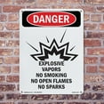 thumbnail image 5 of Explosive Vapors No OSHA Danger Aluminum Sign 24 Inch x 18 Inch - 5 Pack, 5 of 8