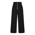 thumbnail image 6 of QUYUON Comfortable Pants for Women Clearance Solid Color Loose Comfortable Cotton Linen Casual Pants Womens Loose Pants Full Length Pant Leg Casual Style P6409 Black 4XL, 6 of 8
