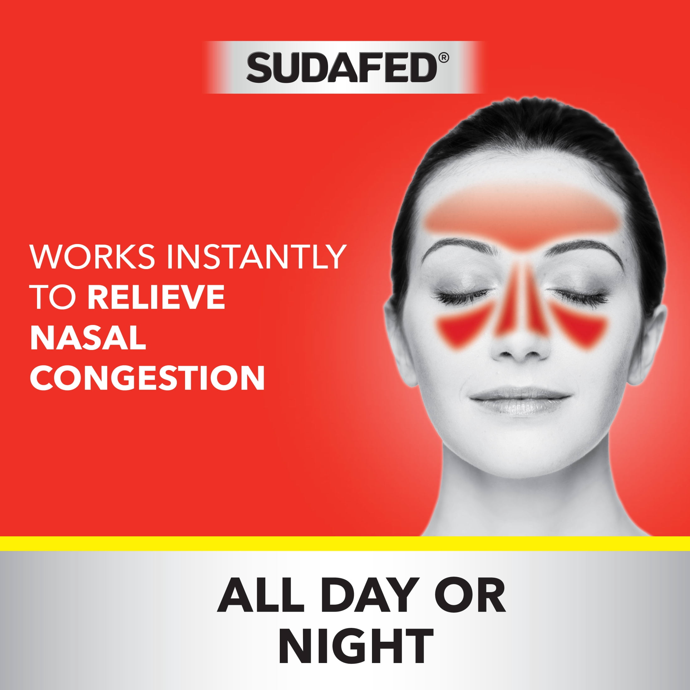 Sudafed OM Sinus Severe No Drip Nasal Spray, Max Strength Decongestant, Oxymetazoline HCl, 1 fl oz