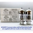 thumbnail image 2 of Riverstone Audio, 6N3P-E Matched Pair (2 tubes) - Vintage NOS Russian Vacuum Tubes Replacement for 6N3 / 6N3P / 5670 / 5670W / 396A / 2C51 - Amplitrex Tested/Matched - Platinum Grade Pair (6N3P-E), 2 of 6