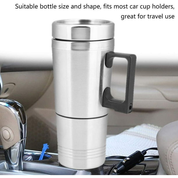 Greswe Car Kettle Stainless Steel Car Truck Travel Kettle Cup Fast Cooking For Tea Coffee 12v