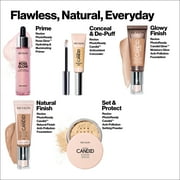 Revlon PhotoReady Candid Glow Moisture Glow Anti-Pollution Foundation with Vitamin E and Prickly Pear Oil, Anti-Blue Light Ingredients, 240 Natural Beige, 0.75 fl oz