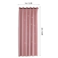 thumbnail image 2 of Xirurus Hollow Out Star Style Window Voile Tulle Curtain Sheer Panels Bedroom Living Room Decor, Elegant Pink Window Drapes for Home Privacy, 39.37 x 78.74 inches / 100 x 200 cm, 1 Panel, 2 of 10