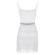 thumbnail image 4 of Vestidos Cortos Vestido ajustado Mujer Mini vestido sin mangas Vintage Tassel Clubwear (Blanco S) Ygjytge para Mujer Blanco T L, 4 of 8
