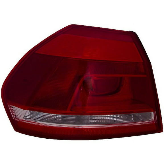 Left Outer Tail Light Assembly - Compatible with 2012 - 2015 Volkswagen Passat 2013 2014