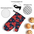 thumbnail image 3 of Fotbe Rose Flower for 4Pcs Oven Mitts and Pot Holders, 500℉ Heat Resistant Oven Mitts , Non-Slip Silicone Surface Safe for Baking, Cooking, BBQ, 3 of 6