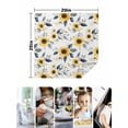 thumbnail image 5 of Sunflower Cloth Napkins Washable Set of 2, Spring Floral Vintage Summer Botanical Reusable Dinner Table Napkins Cloth Bulk for Weddings Kitchen Restaurants Hotel Events Parties 20 x 20 Inch, 5 of 9