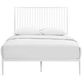 thumbnail image 4 of Platform Bed Frame, Queen Size, White, Metal, Industrial Bedroom, Modern Contemporary HB35058, 4 of 6