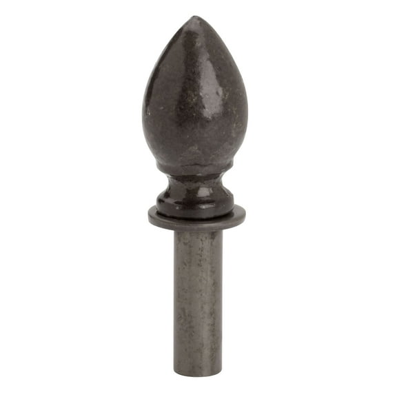 Boutique Raw Steel Teardrop Finial for Counter Merchandise Hooks