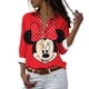 thumbnail image 4 of Camisa de manga larga con estampado 3d de minnie para mujer, camisa con solapa, estilo harajuku de disney, y2k, novedad de otoño, 2022, 4 of 5