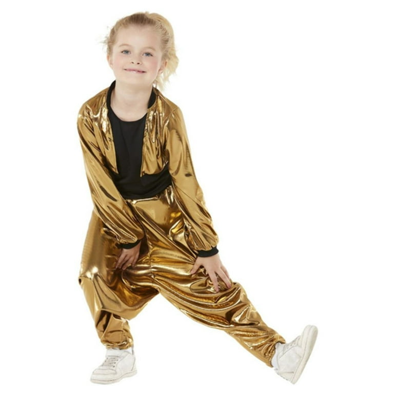 80s Hammertime Child Rapper Gold MC Hammer Costume 80s Hammertime Child Rapper Gold MC Hammer Costume