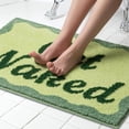 thumbnail image 6 of Get Naked Bath Mat 32x20,Non Slip Bathroom Rugs,Cute Soft Bath-Mat for Bathroom,Machine Washable Bath Rugs,Water Absorbent Bathroom Mats with Fluffy Microfiber,Green, 6 of 6