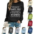 thumbnail image 6 of Women Oversize Sweatshirts Long Sleeve Crewneck Letter Printed Lightweight Loose Sweatshirts Blouse Top Heart Sweatshirts for Women Women with Hood Dog Hoodie Women Christmas Jacket Women Clothes, 6 of 6