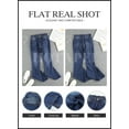 thumbnail image 4 of HOTAPEI Flare Jeans for Women Plus Size Mid Rise Jeans Wide Leg Denim Pants, 4 of 5