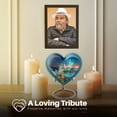 thumbnail image 3 of Yatskia Blue Music Decorative Memorial Urn for Ashes Adult Mom and Dad, Large Funeral Urns for Human Ashes Adult Female, (Heart Large, 8 Inch), 3 of 7