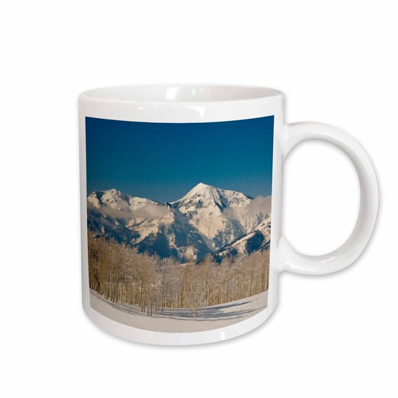 3drose, Aspens, Box Elder Peak, Lone Peak, Utah, Usa - Us45 Hga0374 - Howie Garber, 15oz Mug