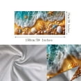thumbnail image 3 of Jjayotai Starfish Sea Conch Blanket, 29x59 inches, Bright Underwater World Design, Soft Cozy Quick Dry Ultra Absorbent Suit for Bathroom Spa Gym Yoga Swim Travel Home Decor, 3 of 9