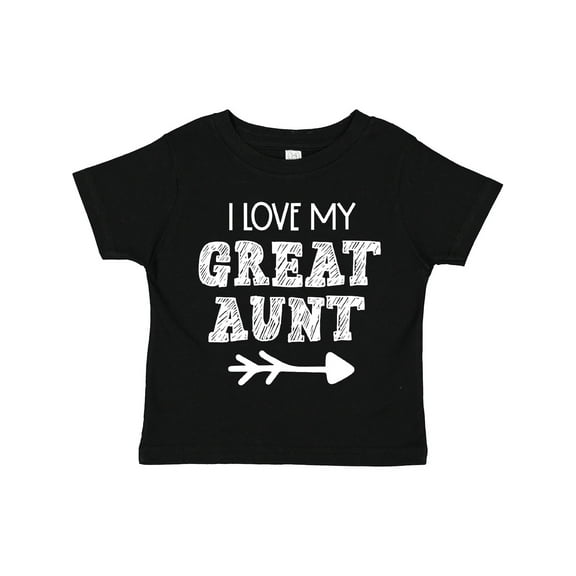 Inktastic I Love My Great Aunt with Arrow Boys or Girls Toddler T-Shirt