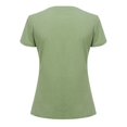 thumbnail image 5 of Gibobby Blusas Manga Larga Para Mujer Saco Tamaño Casual Top Plus Manga Moda Camiseta Algodón WomensO-Neck Blusa de mujer con bolsillo corto（Verde， M), 5 of 5