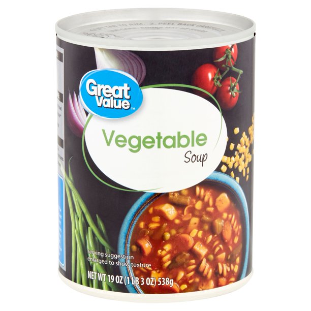 Great Value Vegetable Soup, 19 oz