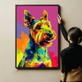 thumbnail image 6 of Lakeland Terrier Dog Canvas Wall Art Poster Prints Colorful Pop Animal Art Wall Decor Dog Picture Artwork Pet Dog Painting Poster for Home Bedroom Living Room Decoration Framed, 6 of 6