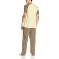 thumbnail image 2 of Hanes Men's Adult X-Temp Short Sleeve Cotton Raglan Shirt and Pants Pajamas Pjs Sleepwear Lounge Set - Coffee Heather (2X-Large), 2 of 6