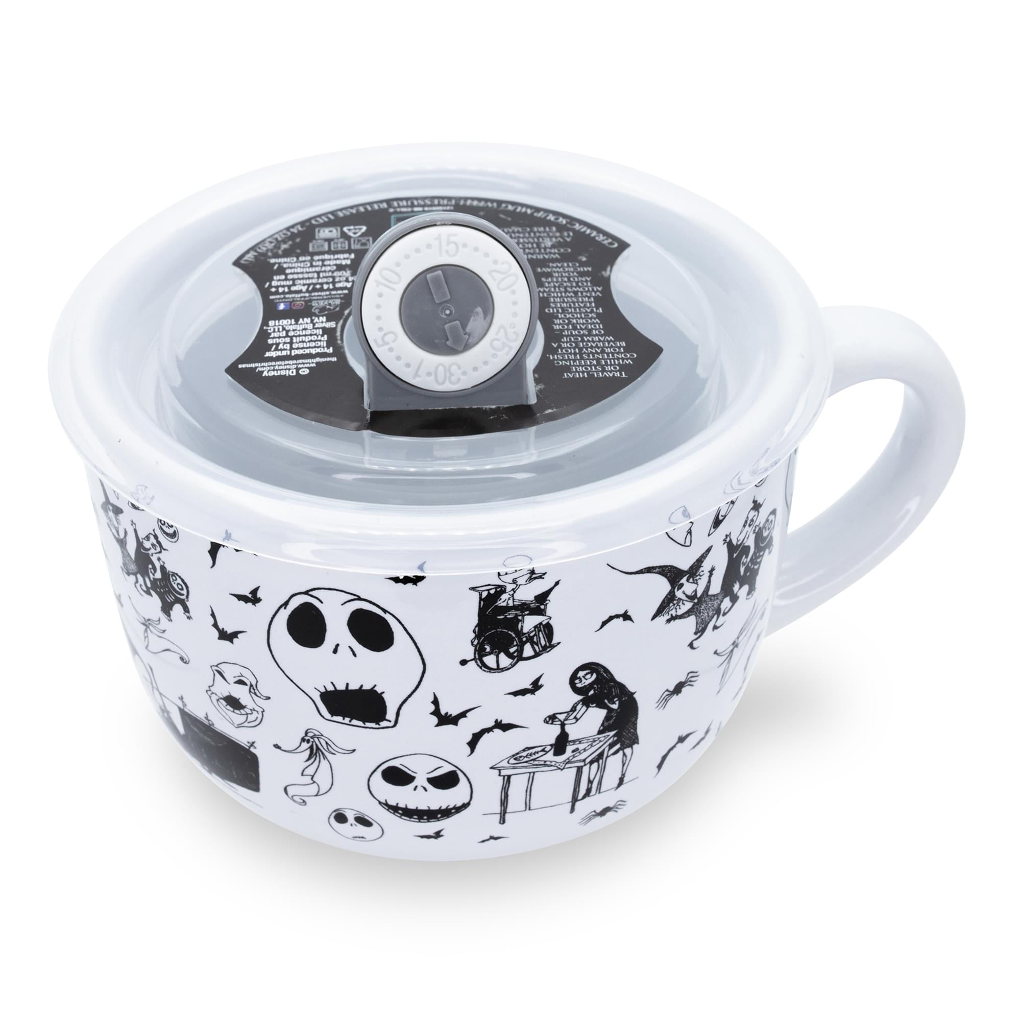 Silver Buffalo Disney The Nightmare Before Christmas merry Scary Ceramic  Soup Mug With Lid : Target