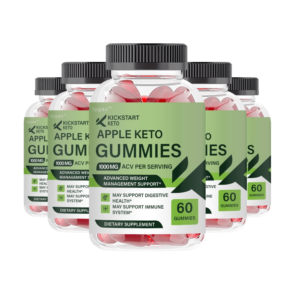 (5 Pack) Kick Start Keto Gummies KickStart Keto Apple Keto Gummies