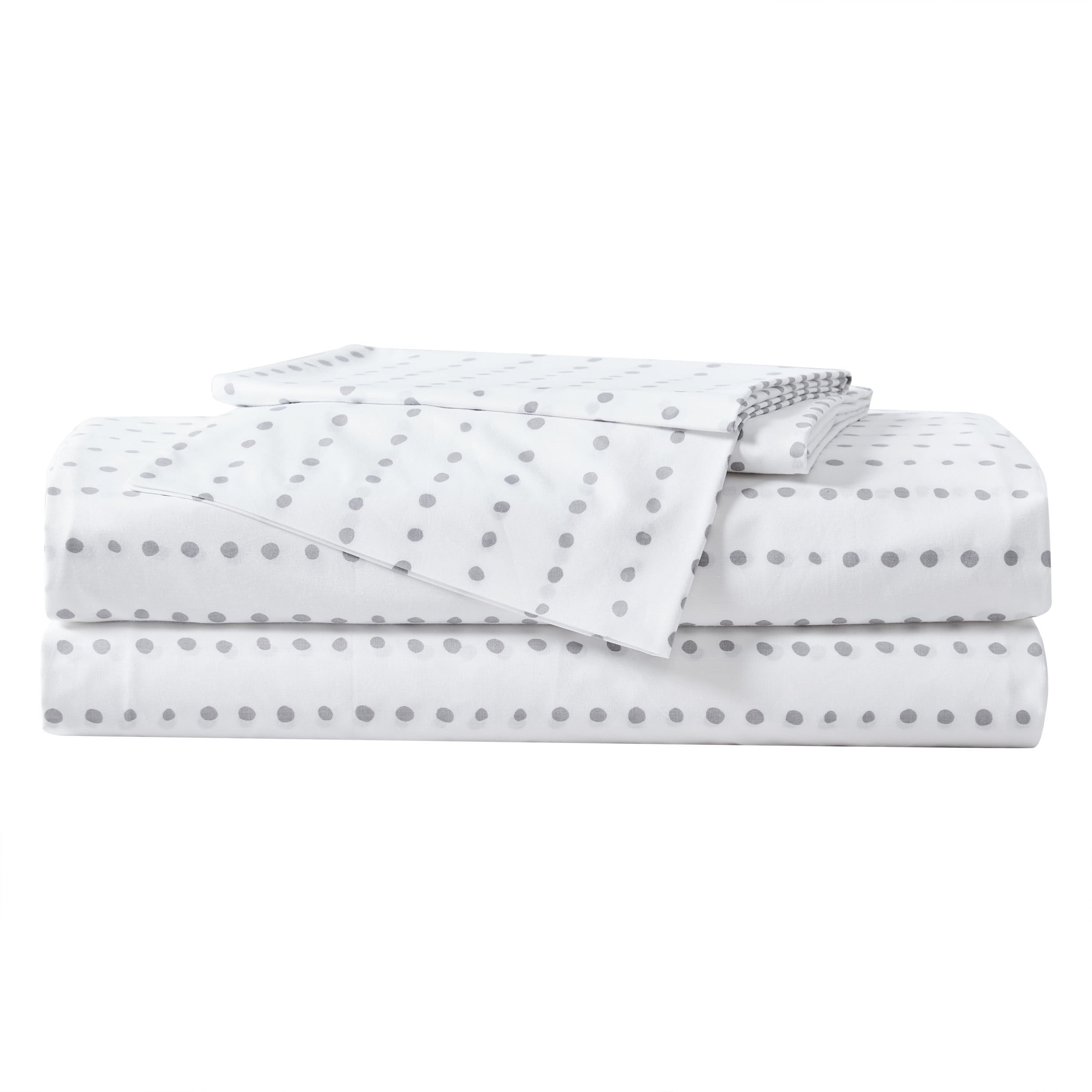 City Scene Radius Charcoal Cotton Percale King Sheet Set