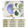 thumbnail image 3 of Kll Fleece Blanket Plush Throw Blanket Vintage Flower,Soft Fuzzy Cozy Flannel Blanket For Couch Sofa Bed.(80"X60"), 3 of 9