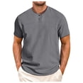 thumbnail image 1 of HBFAGFB T-Shirts pour Hommes Manches Courtes Col Rond Vêtements d'Été Usage Quotidien Gris Taille P, 1 of 4