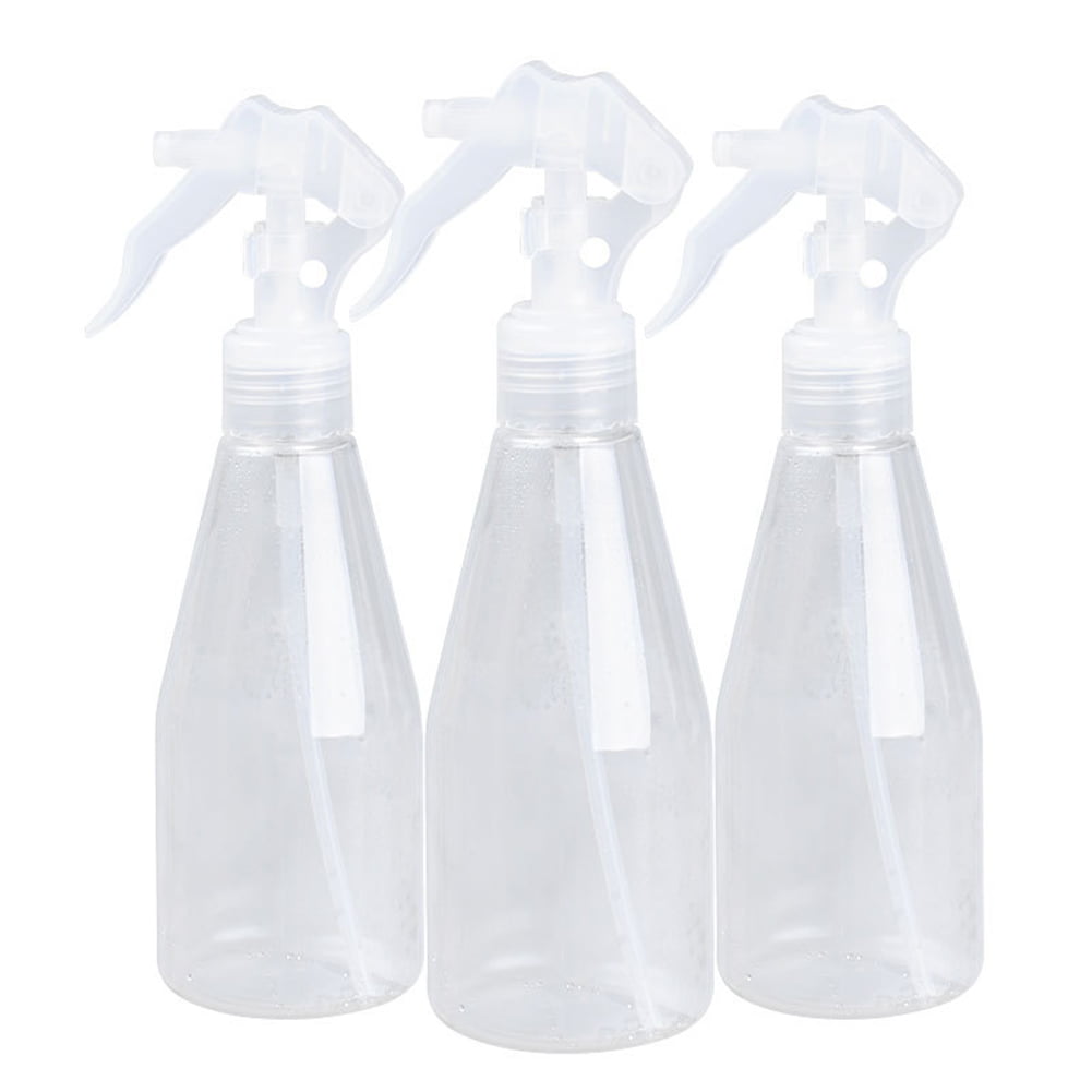 3pcs 200ml Plastic Clear Spray Bottle Cleaning Hand Water Garden Empty Trigger