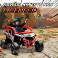 thumbnail image 4 of Qaba 12V Licensed KAWASAKI TERYX KRX 2WD Electric Ride on Truck, Red, 4 of 10