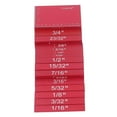 thumbnail image 4 of Juego de medidores de altura de 15 piezas, bloque de calibre de escala preciso de Color brillante de aleación de aluminio para carpintería, rojo, 4 of 8