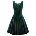 thumbnail image 2 of GRACE KARIN-vestidos de fiesta con lentejuelas y purpurina para mujer, vestido de terciopelo con cuello en V, línea A, vestido de noche de encaje, vestido de novia sin mangas, Invierno, 2 of 7