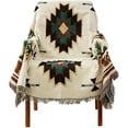 thumbnail image 1 of Boho blanket with fringes decorative for home office, 1 of 1