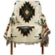 thumbnail image 1 of manta boho con flecos, colcha tejida de estilo étnico americano, jacquard con flecos de manta de punto geométrico, hogar, oficina, viajes, decoración de camping Vhermosa LKX-1950-3, 1 of 2
