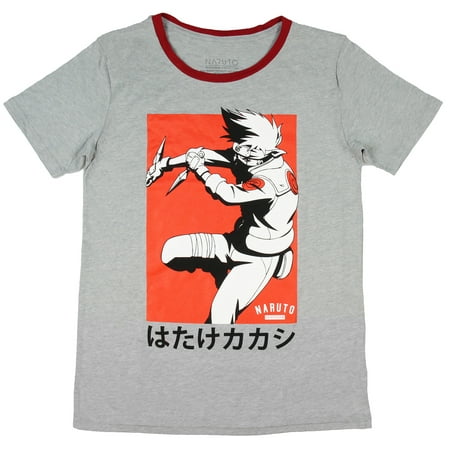 Naruto Junior's Kakashi Kanji Ringer T-Shirt