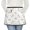 Unicorn and Diamond, variant on Unicorn and Crown White Pattern Server Half Apron with Pockets,22.8 X 11.8 Inch Half Waist Design with Black Trim,Restaurant Waitstaff Uniform