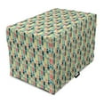 thumbnail image 1 of Colorful Dog Crate Cover, Abstract Direction Pointers Intertwined Geometrical Colorful Motifs Print, Easy to Use Pet Kennel Cover Small Dogs Puppies Kittens, 7 Sizes, Multicolor, by Ambesonne, 1 of 1