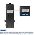 thumbnail image 4 of Unique Bargains Front Left Driver Side Power Window Switch for Hyundai TUCSON 2016-2019 Driver Side Window Control Switch No.93570D3000/93570D30004X Black, 4 of 7