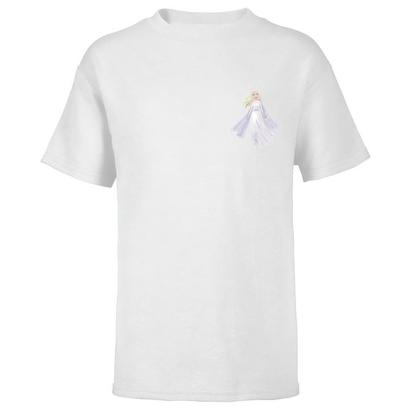 Disney Frozen Snow Queen Elsa Small Pose - Short Sleeve T-Shirt for Kids - Customized-White