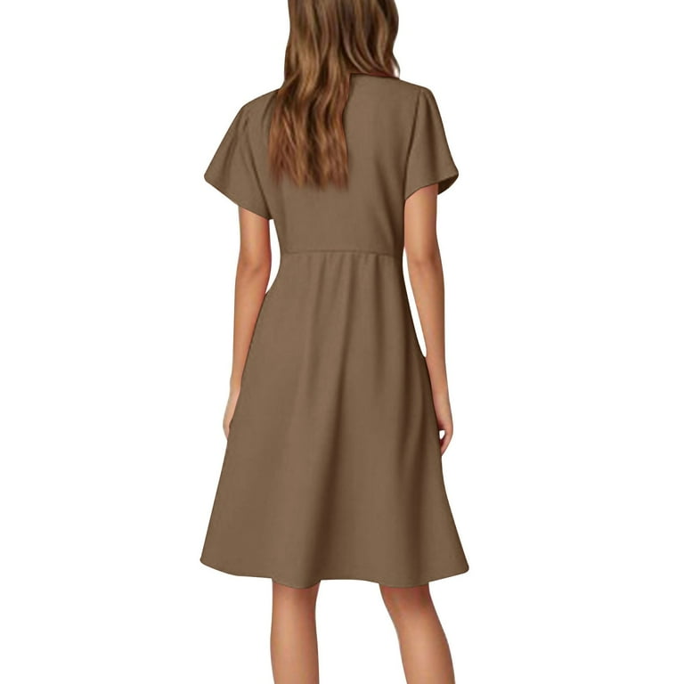 princess polly baby blue dress Biagio 100% Cotton Men's Short Sleeve Solid Chocolate Brown Dress Shirt  Size S at Amazon Men's Clothing store