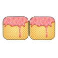 thumbnail image 7 of Windshield Sun Shade, Pink Ice Cream Foldable Car Sun Shade Windshield for Front, 2 Pieces, 7 of 7