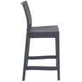 thumbnail image 2 of Luxury Commercial Living 38.5" Gray Solid Patio Counter Stool, 2 of 8