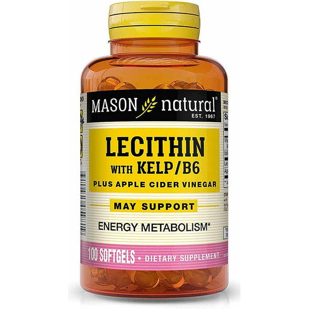 Mason Natural Lecithin with Kelp/Vitamin B6 Plus Apple Cider Vinegar