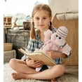 thumbnail image 7 of DolliBu Plush Alligator Stuffed Animal - Soft Huggable Pink Alligator Small, Adorable Playtime Plush Toy, Cute Wild Life Cuddle Gift, Super Soft Plush Doll Animal Toy for Kids and Adult - 14 Inch, 7 of 7