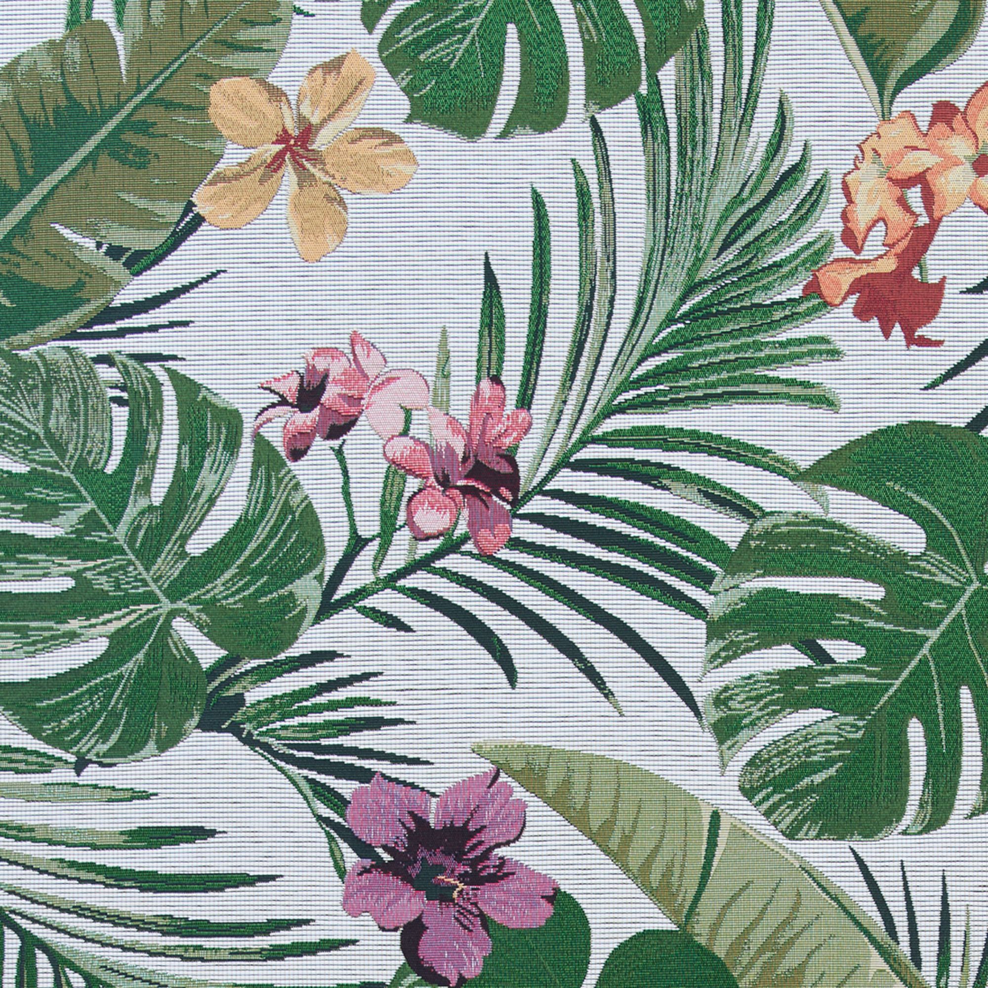 Couristan Dolce Flowering Fern Indoor / Outdoor Area Rug, Ivory-Hunter Green, 5'3" x 7'6" - image 3 of 6