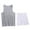 White, variant on Chiccall Mens 2 Pieces Summer Outfits Elastic Waist Shorts Solid Sleeveless V Neck Tank Tops